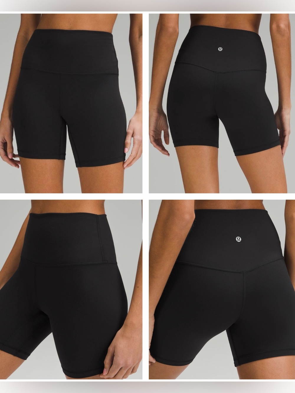lululemon athletica High-Rise Black Bike Shorts